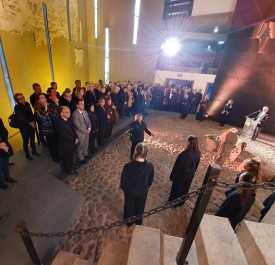 טקס לציון יום השואה באנטרדת הזכרון במוזיאון משואה